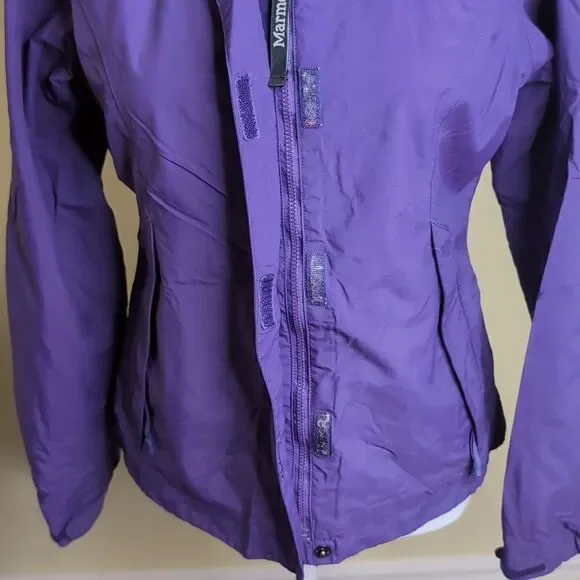 Marmot XS Purple Light Weight Hooded Jacket - Picture 11 of 14